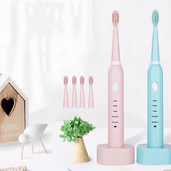 

smart electric toothbrush super sonic for adults kid waterproof ultrasonic automatic 5 mode powerful usb