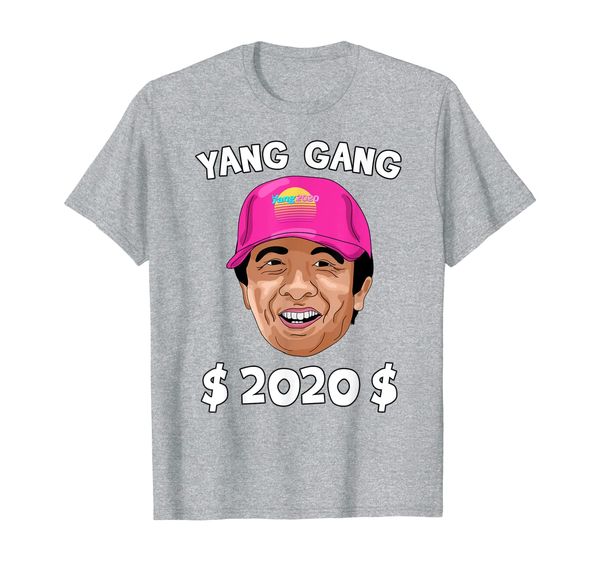 

yang gang 2020 vaporwave pink hat cartoon andrew yang t-shirt, White;black