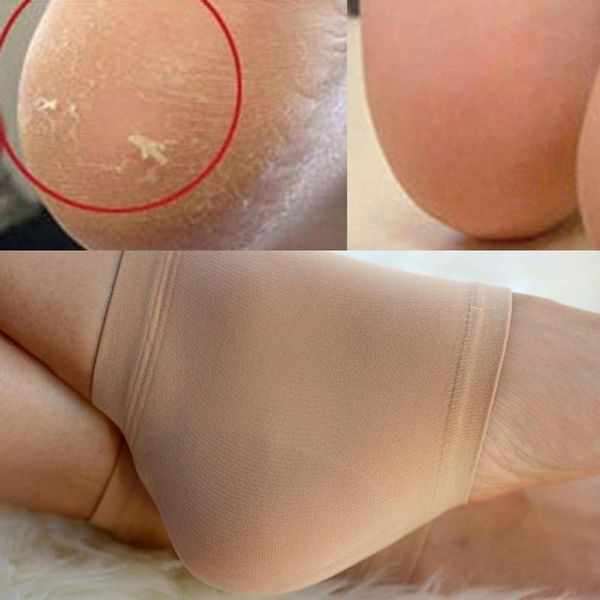 

2x silicone moisturizing gel heel socks cracked foot skin care protectors