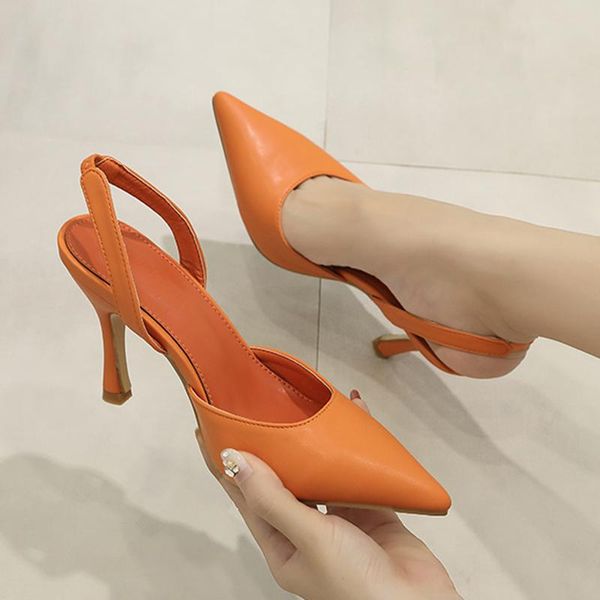 

shoes pointed toe high heels large size sandals dress party wedding high heels women fashion stiletto ankle strap hig, Black