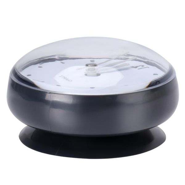 

wall clocks 1pc bathroom kitchen clock mute hanging anti-fog suction cup