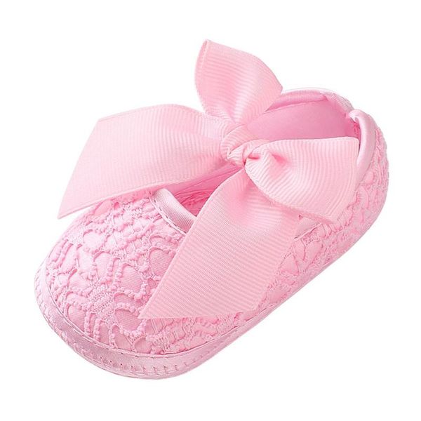 

first walkers 1 pair toddler shoes square mouth bow born baby girl soft non-slip