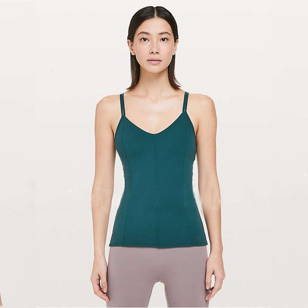 

tight skirt nylon yoga dance vest sportswear women's fitness 2019 new suspender designer, Gray