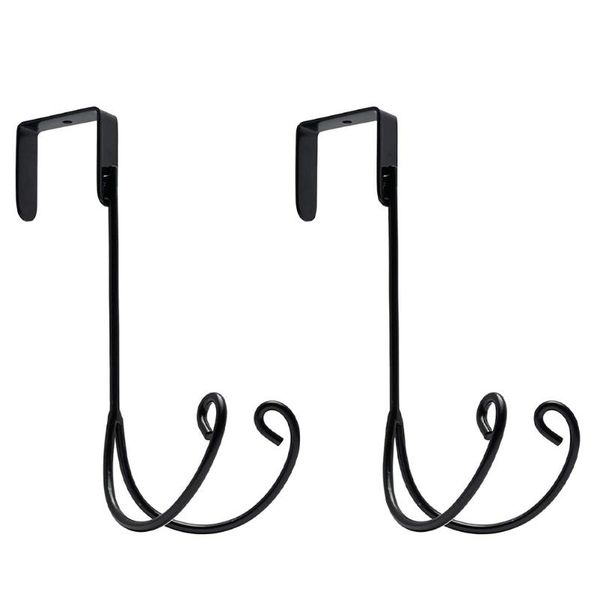 

hooks & rails 2pcs multi-functional bedroom door hat hangers towel hanging