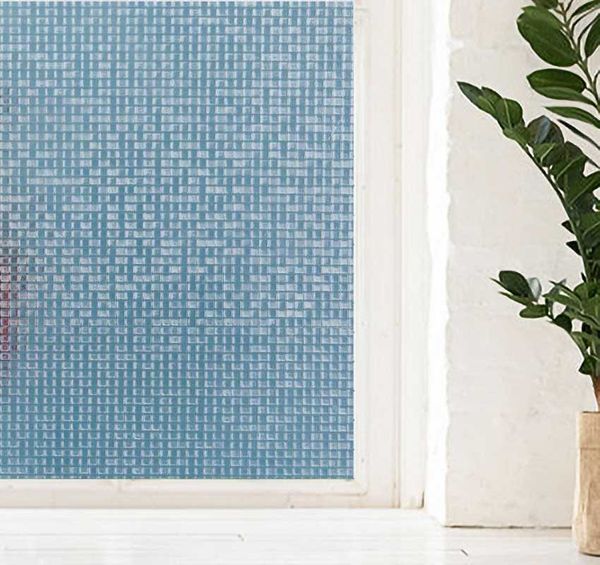 

3d crystal mosaic privacy window films, decorative glass door clings,static cling window treatmen,anti uv/reduce heat for home t