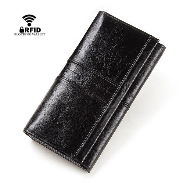 

wallets luxury genuine leather women wallet long women's female purses tassel coin purse card holder, Red;black