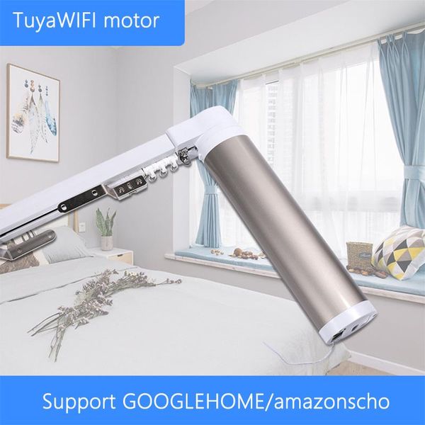 

smart home control tuya intelligent curtain motor 110-240v silent electric track support googlehome, amazonec