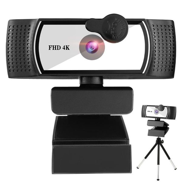 

webcams 1080p 4k 2k autofocus high-definition beauty camera led light computer stereo double mic 360Â° rotate 60fps