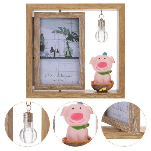 

frames 1pc double-side rotating po frame cartoon deskadornment