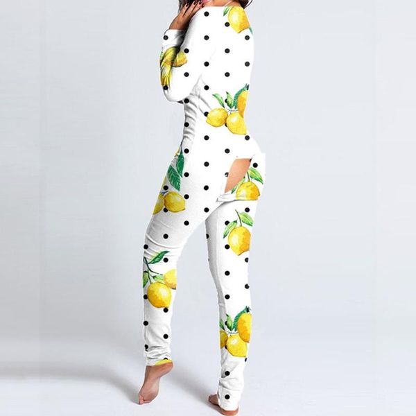 

women's jumpsuits & rompers kancoold jumpsuit women 2021 winter long sleeve bodysuit button-down print functional buttoned flap adults, Black;white