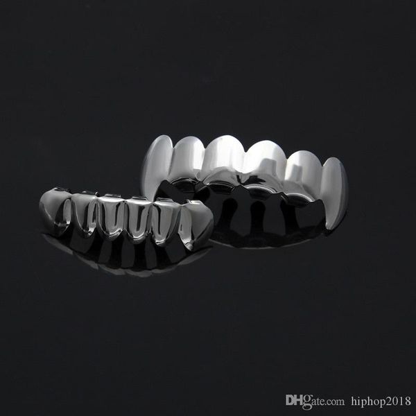 

gold grillz wolf teeth grills set mens hip hop jewelry, Black