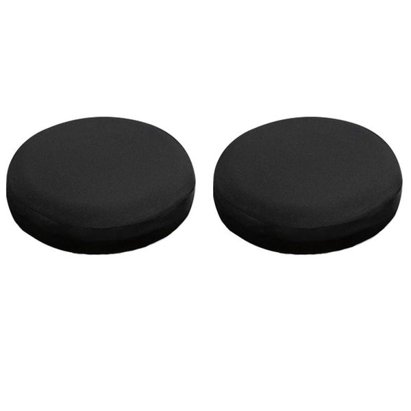 

chair covers 2pcs seat bar stool office el home sleeve cushion salon washable round cover elastic slipcover protector solid