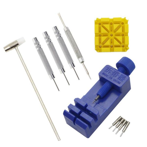 

repair tools & kits 11pcs watch link pin remover back case opener hammer adjuster tool kit band bracelet