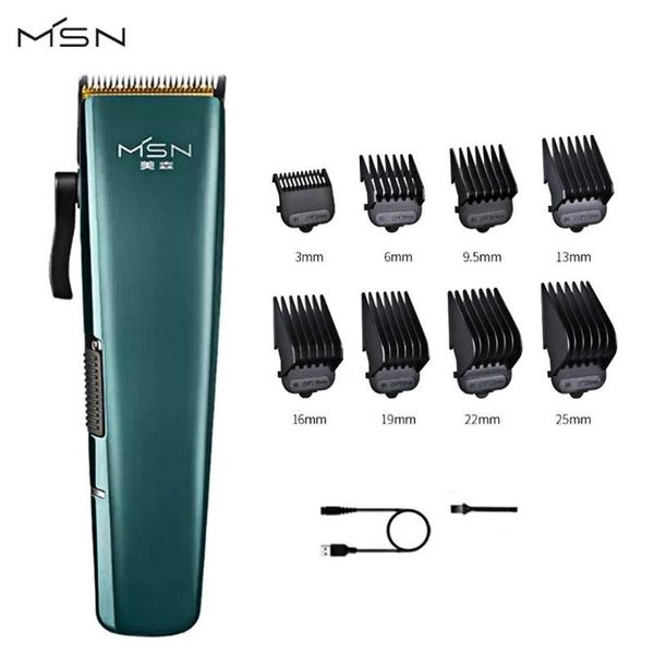 

smart home control msn hair clipper s8 salon grade men's electric clippers trimmer strong power mute low vibration r type safety cutter