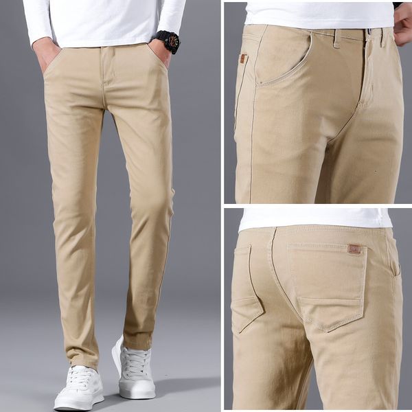 

ente herfst men casual sports dropping 2021 new rights tube small leg broek 28-38 men's trousers, Black