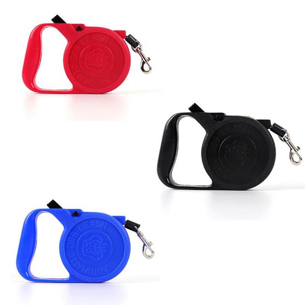 

dog collars & leashes 3 meters pet tractor automatic and convenient traction rope small leash chain walking artifact