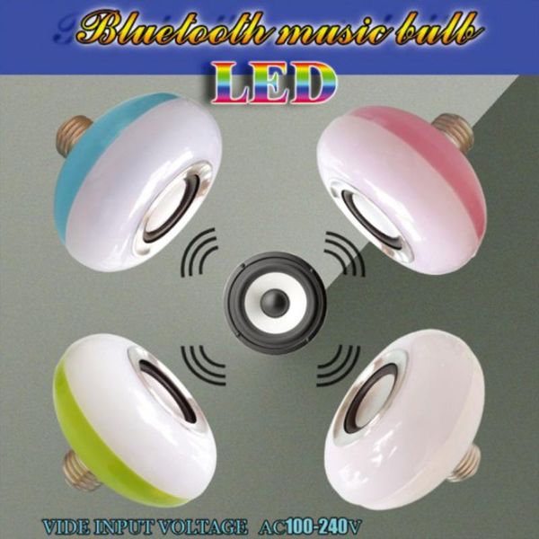 

bulbs led music bulb loudspeaker gift home wireless rgb lamp ktv bar bluetooth speaker light audio smart
