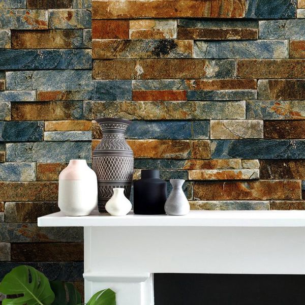 

wallpapers vintage waterproof brick wallpaper roll diy self adhesive peel and stick living room bedding wall decor