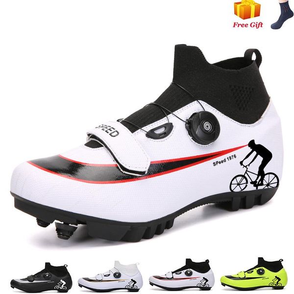 

cycling footwear sneakers shoes professional racing sapatilha ciclismo mtb mountain bike outdoor for women men bicycle, Black