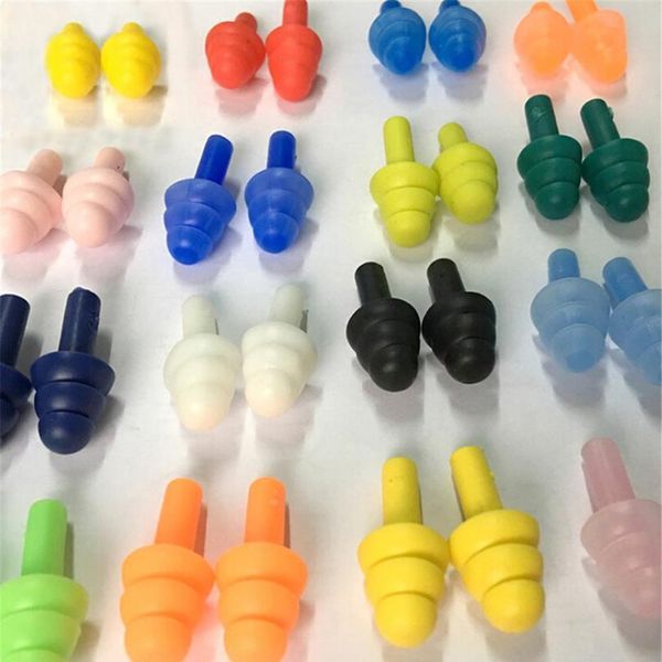 

10 pairs waterproof swimming sile swim earplugs for swimmers children diving soft anti-noise qylpwd