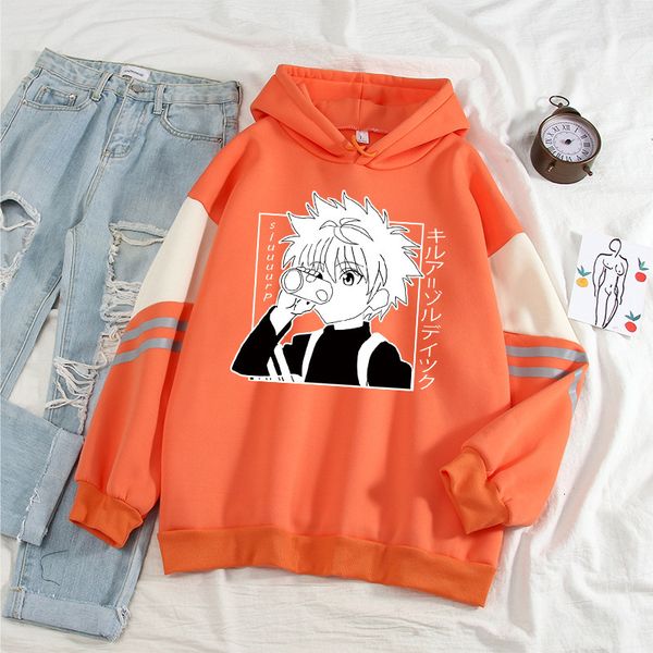 

women's jackets hooded sweater from anime akatsuki, sweatshirt, anime, kilua zodyck hisoka 6u4h, Black;brown