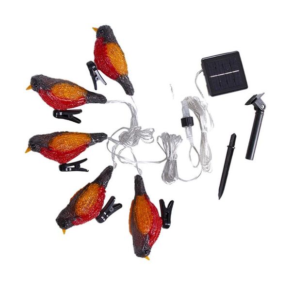 

solar lamps festival wedding party bird string light indoor outdoor landscaping powered led garden decor yard home acrylic figurines