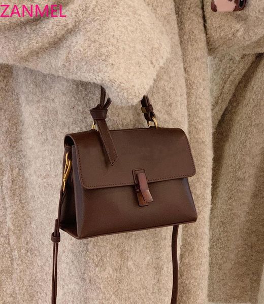 

cross body texture mahogany retro women's bag shoulder messenger handbag trend large capacity ladies cross-bag purses and handbags