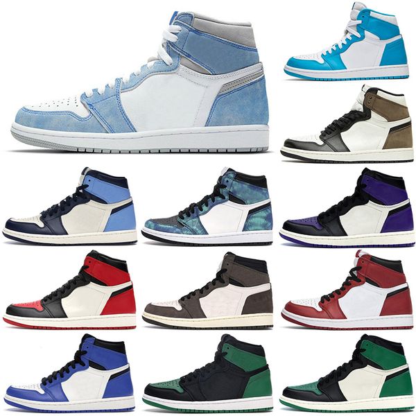 

man basketball shoes 1 1sturbo green hyper royal unc dark mocha obsidian tie dye court purple bred jack chicago game pine shadow 3 twist uni