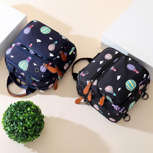 

diaper bags multi-function mummy bag fashion storage waterproof wear-resistant package outdoor travel printed nappy backpack
