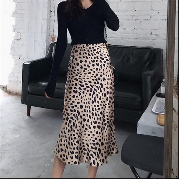 

skirts womens 2021 cheetah print skirt ladies animal print skirts a line high waist skirt summer boho midi sale items, Black