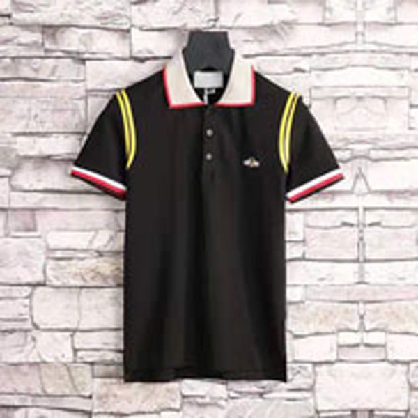 

a21 short sleeve t-shirt men's fashion brand summer knitted lapel polo shirt simple half sleeve clothes w, White;black