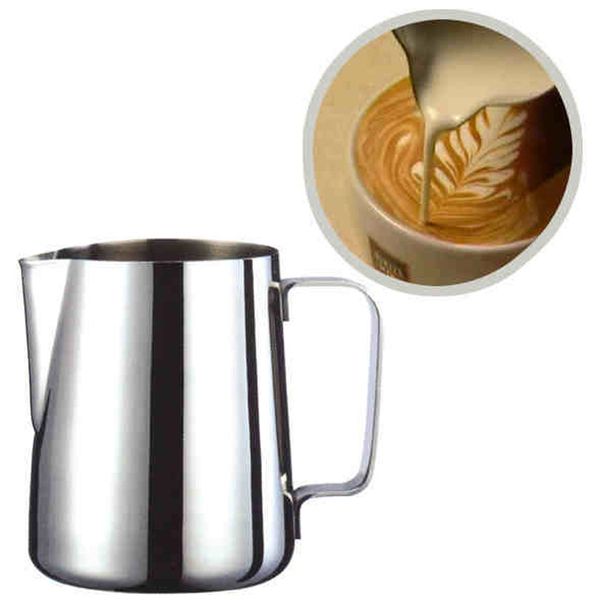 

stainless steel coffee pots milk frothing jug cups kitchen supply 122805