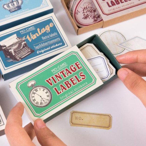 

gift wrap 60 sheet scrapbooking memo decor adhesive paper label retro style decal collection for diy diary dropship