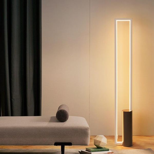 

nordic modern creative simple led floor lamp bedroom desk lamp corner room decoration living room iron standing