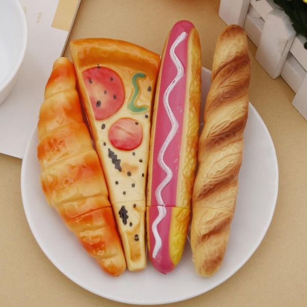 

gel pens 1pcs cute ballpen ballpoint pen fridge magnet dog bread baguettes croissant pizza office school supplies stationery