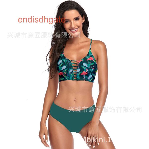 

leopard new 21 multi color year triangle bikini print women's swimsuit, White;black