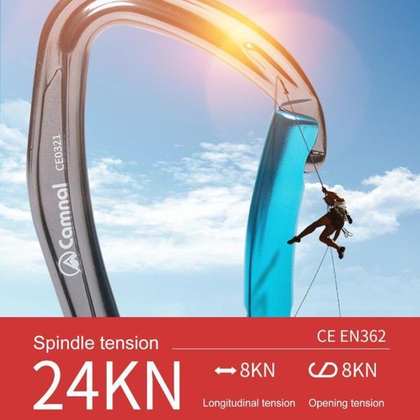 

cords, slings and webbing d-shaped carabiners accessory locking clips perfectly fitment wear resistant rappelling swing rescue climbing cara