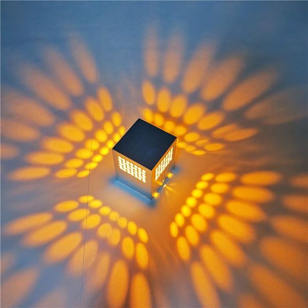 

wall lamps led square decoration sconce lights aluminum lamp cube indoor lighting 3w modern home 85-260v