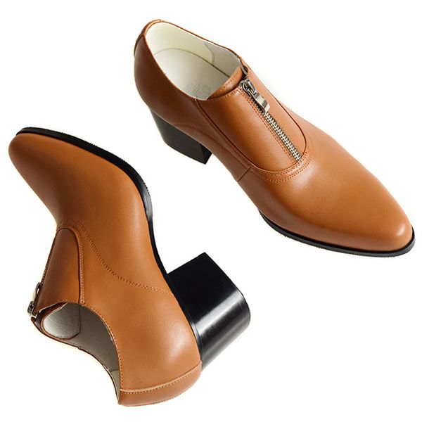 

men's luxury kind of pointed-at fashion high-heeled hair stylist man's shoes 8mgq, Black