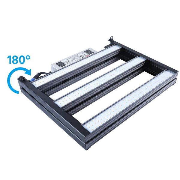 

full spectrum 6 bars samsung lm301b led meanwell driver 300w quantum board foldable dimmable led grow light bar for indoor plant