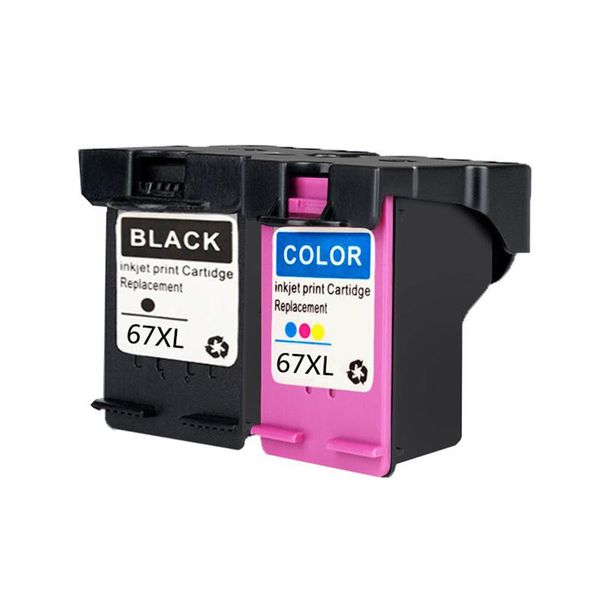 

ink cartridges vilaxh compatible cartridge replacement for 67 xl deskjet 2723 2721 2700 6020 6052 6055 6420 6452 6455 printer