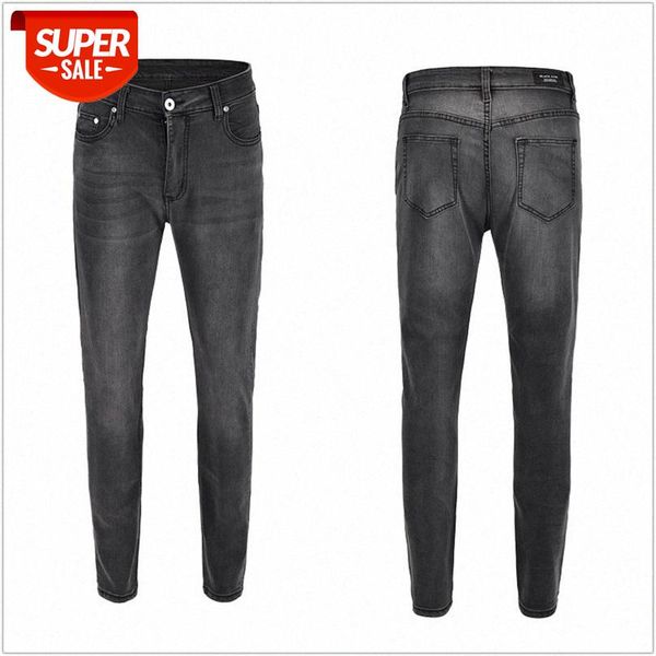 

kanye men's wash stretch all-match jeans slim-fit feet long pants men #sf8x, Blue