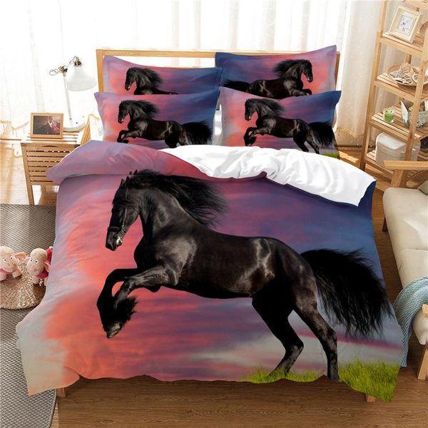 

bedding sets 3d steed set  duvet cover bed cotton bedroom