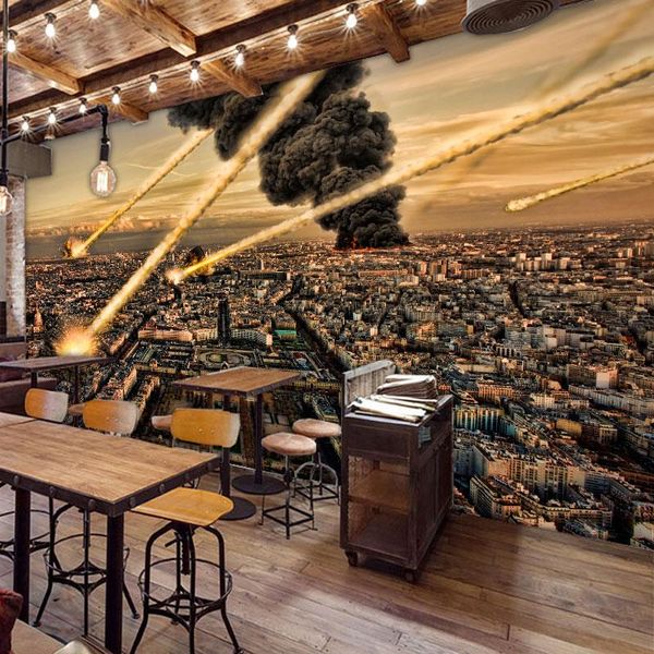 

wallpapers drop custom wallpaper 3d stereo large mural personality war theme restaurant cafe lounge bar tea background