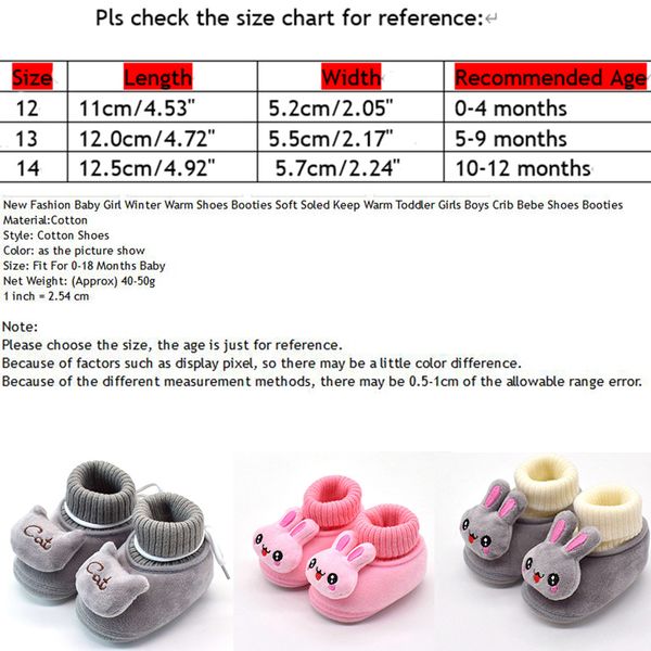 

baby winter boots infant toddler newborn cute cartoon bear shoes girls boys first walkers super keep warm snowfield booties boot, Black