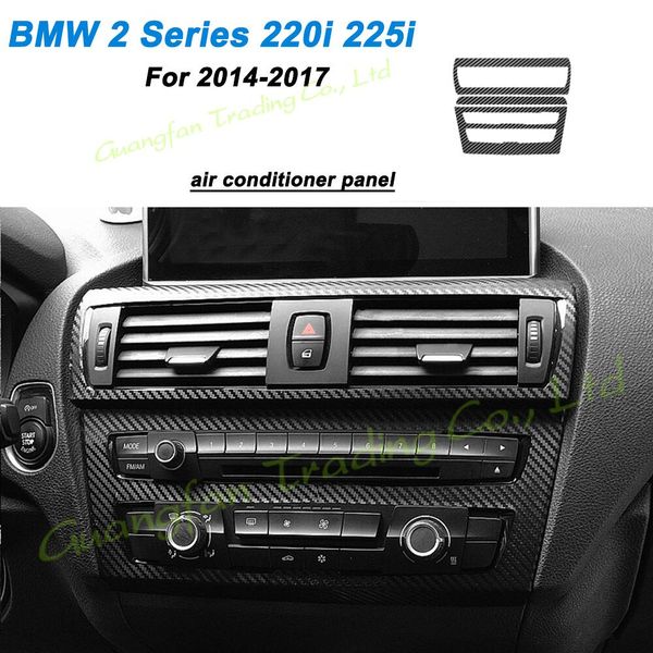 

interior central control panel door handle 3d 5d carbon fiber stickers decals car-styling cover parts products accessories for bmw 2 series