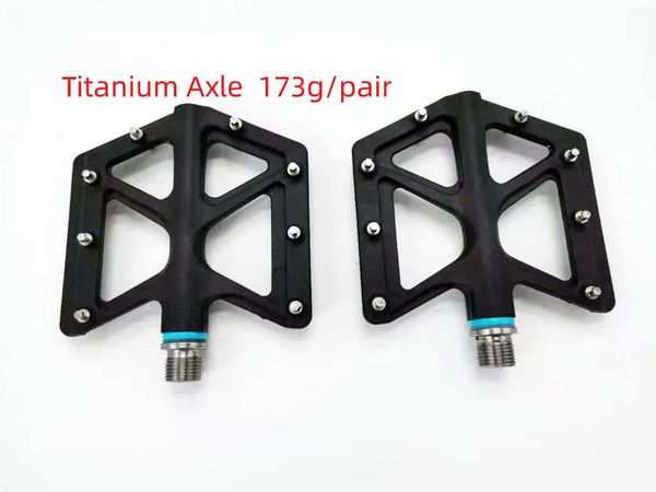 

bike pedals titanium axle mtb pedal nylon bearing 9/16 mountain high-strength non-slip bicycle surface for road bmx
