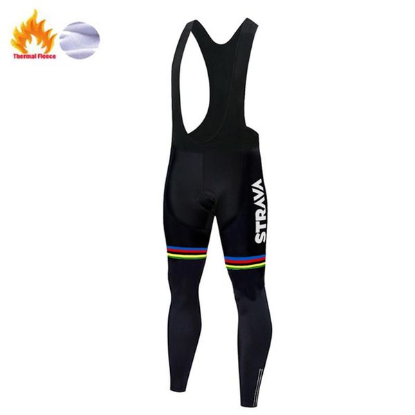 

racing sets strava winter cycling fleece long pants men women warm bicycle tight clothing uinform de ciclismo pro team mtb bike riding wear, Black;blue