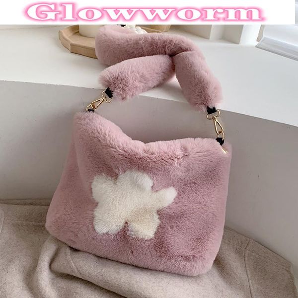 

shoulder bags autumn and winter plush handbags texture large capacity tote bag 2021 fashion western women designer messenger