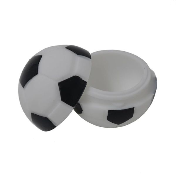 

storage bottles & jars 2pcs 6ml football silicone wax container bho dab slick butane oil dabber concentrate